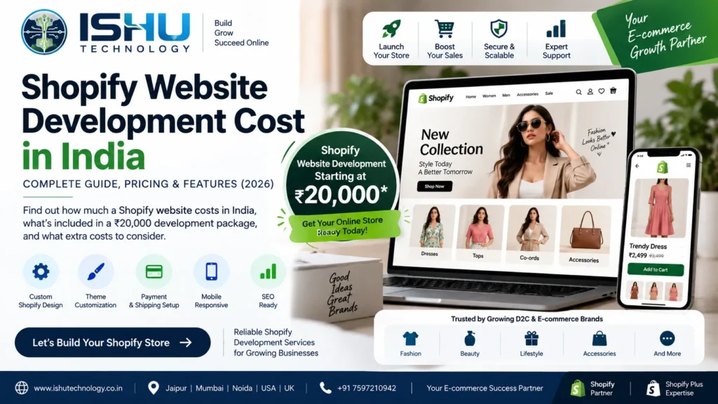 Shopify Website Development Cost in India in 2026: Can You Build a Shopify Store for ₹20,000?