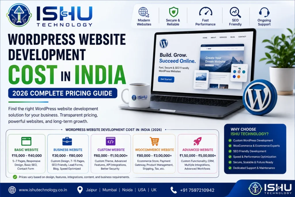 WordPress Website Development Cost in India in 2026: Complete Pricing Guide